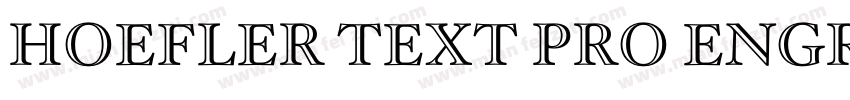 Hoefler Text Pro Engraved Bold字体转换